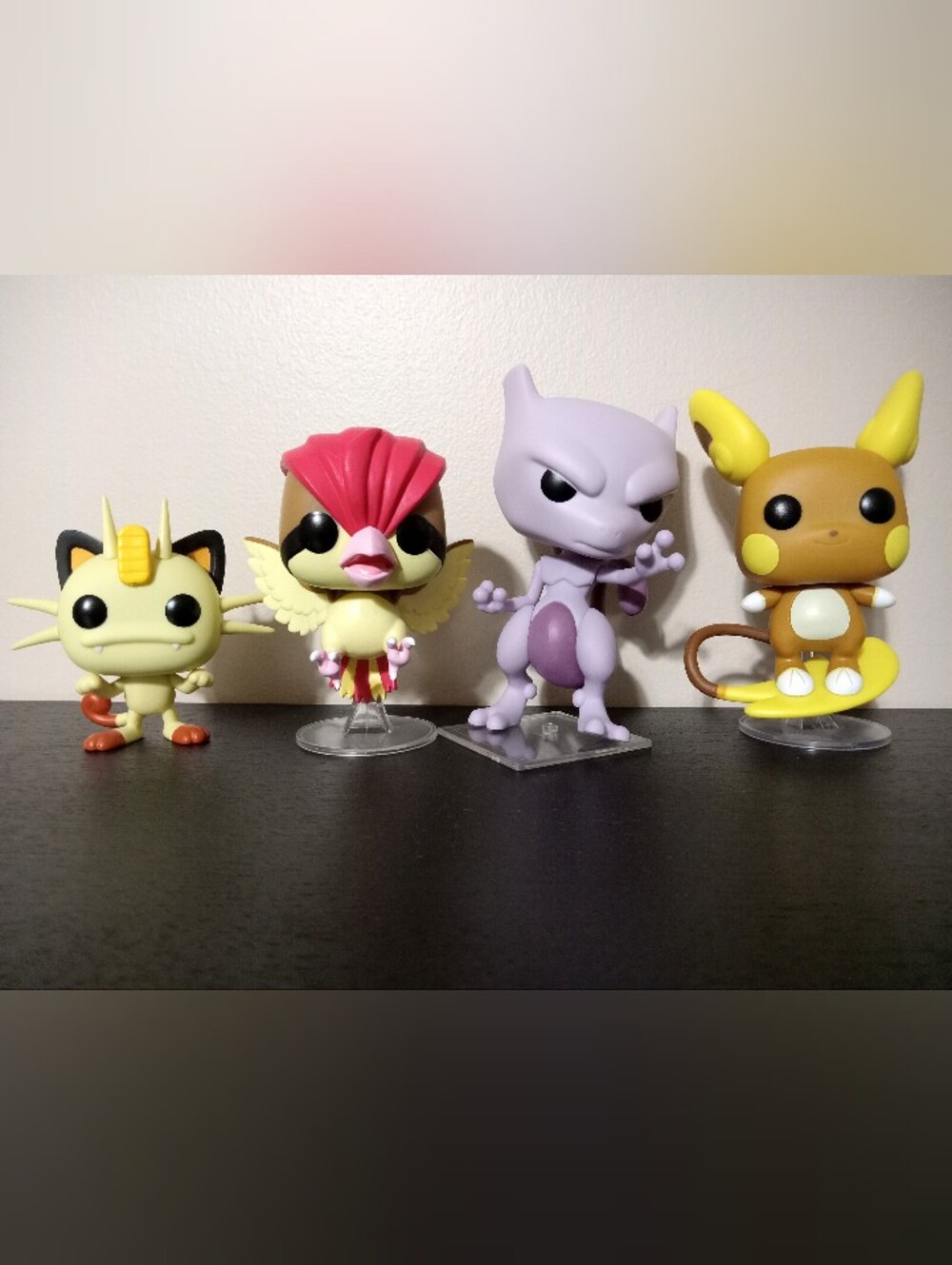 Pokémon Funko Pop Lot Loose  - Mewtwo, Alolan Raichu, Pidgeotto, Meowth